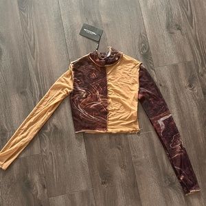 Long sleeve mesh shirt